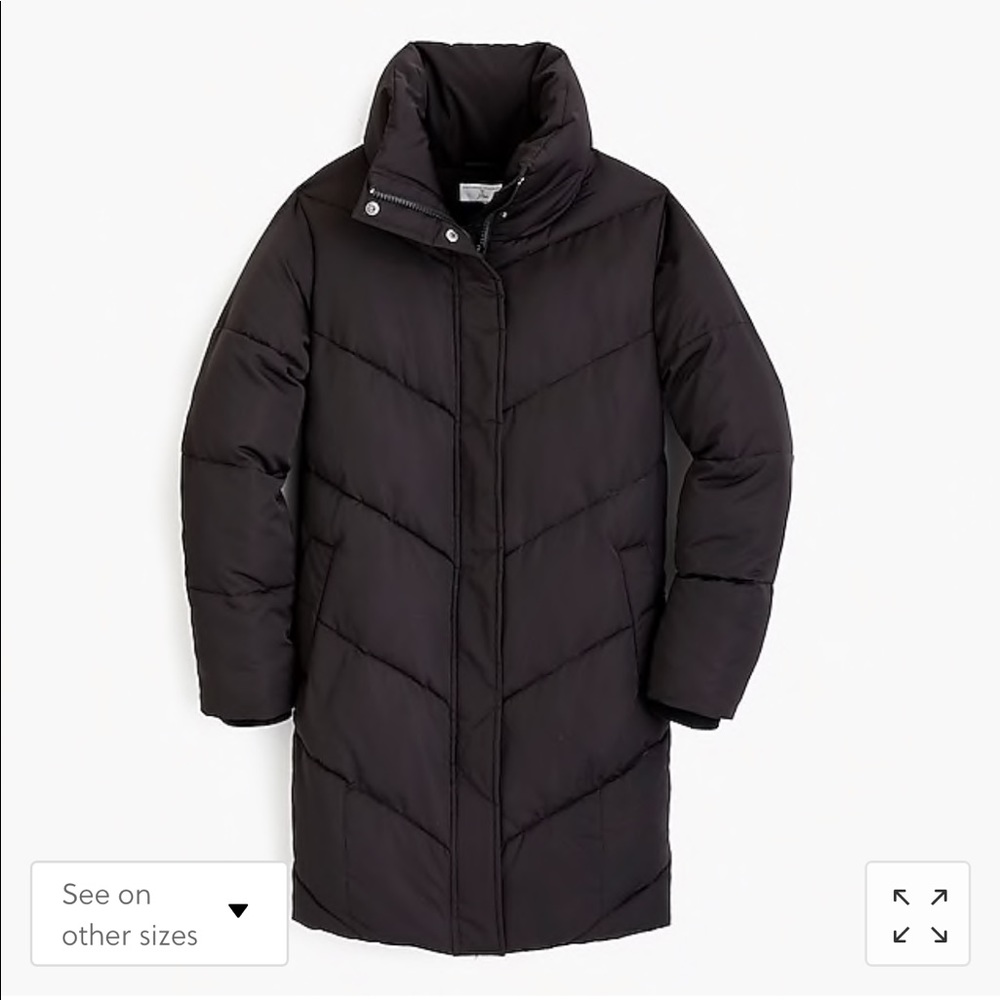Brand new with tags Jcrew Chevron Puffer coat